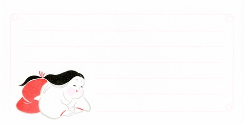 お福ご挨拶 一筆箋