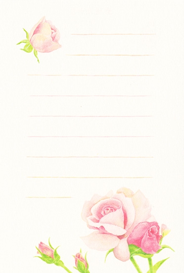 薔薇罫入 1581 葉書