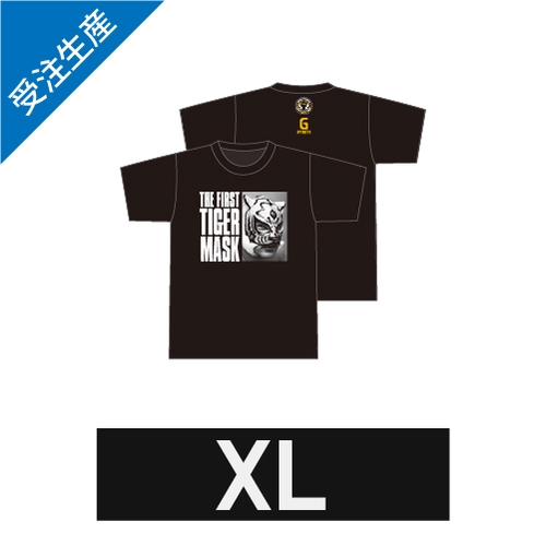 【完全受注生産】2025年9月末頃発送予定 初代タイガーマスク TシャツA 黒 XLサイズ