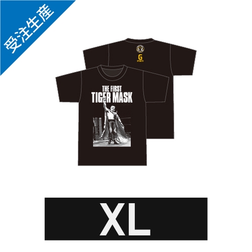 【完全受注生産】2025年9月末頃発送予定 初代タイガーマスク TシャツB 黒 XLサイズ