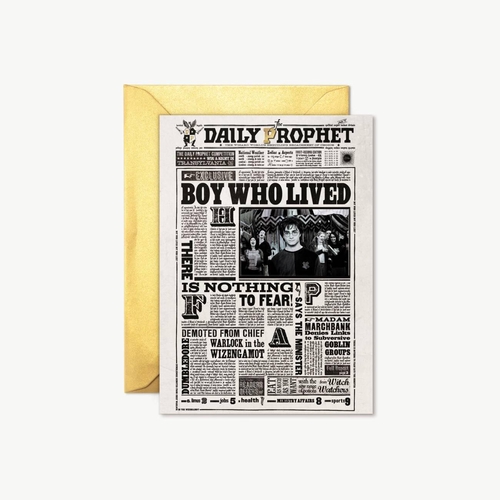 【Minalima】グリーティングカード(日刊予言者新聞・生き残った男の子)【Daily Prophet】