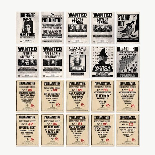 【Minalima】ポストカードセット(魔法省)【Ministry of Magic】