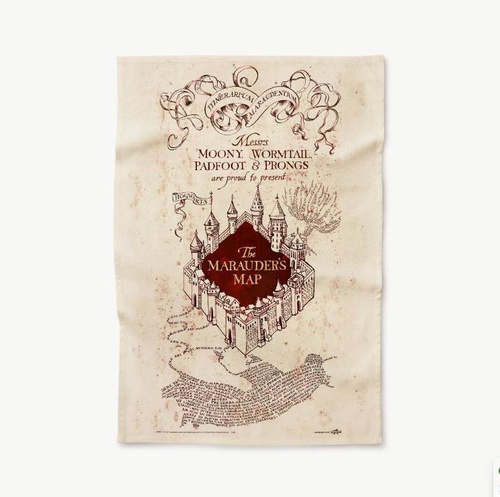 【Minalima】ティータオル(忍びの地図)【Marauder's Map】