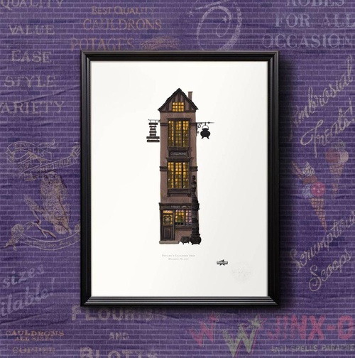 【Minalima】アートプリント(ポタージュ鍋屋)【Diagon Alley】