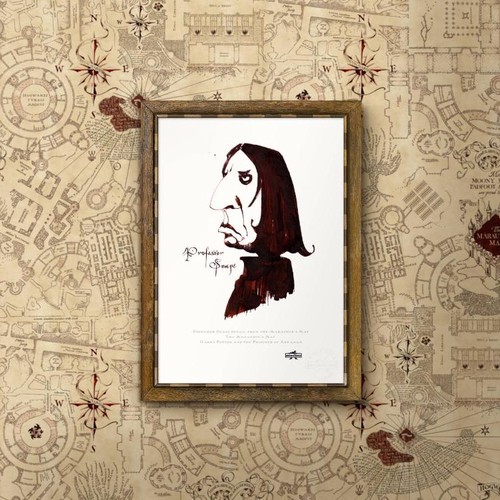 【Minalima】アートプリント(スネイプ)【Marauder's Map】