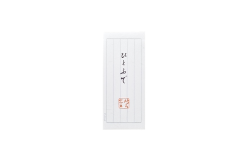 一筆箋 ひとふで(グレー) 縦19.6cm×横8.3cm×高さ0.3cm 30枚