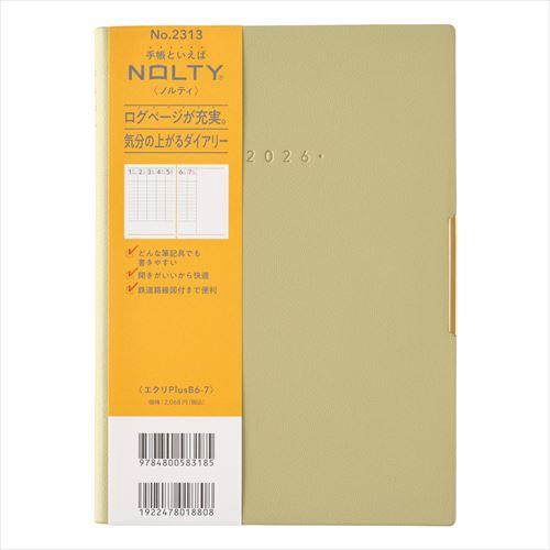 NOLTY(ノルティ) エクリPlus B6-7 週間バーチカル ピスタチオ 2026年1月始まり手帳