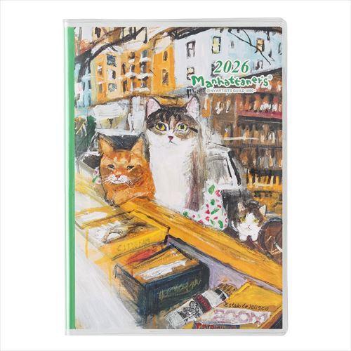 PAGEM by NOLTY(ペイジェム バイノルティ) ペイジェムマンハッタナーズ A6日曜 マンスリー グラマシーの猫販売員 2026年1月始まり手帳