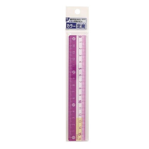 STAD カラー定規(16cm)パープル 定規 16cm パープル