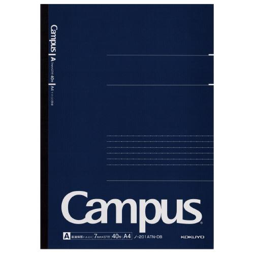 Campus キャンパスノートドット A4 普通横罫(ドット入り) 40枚 ネイビー