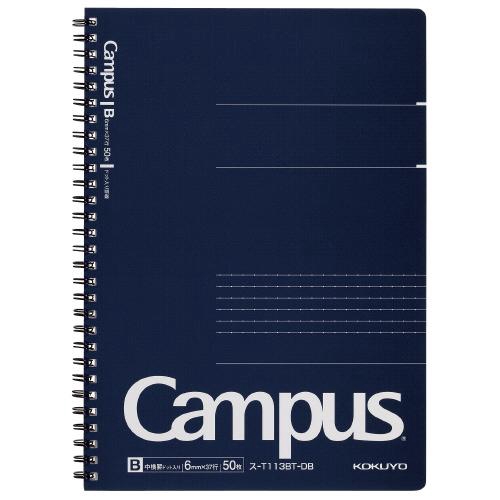 Campus キャンパスツイン ドット ノート セミB5 中横罫(ドット入り) 50枚 ネイビー