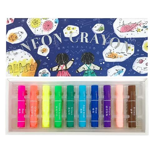 蛍光くれよん10色 クレヨン