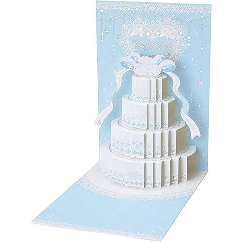 結婚祝い ウェディングケーキ グリーティングカード
