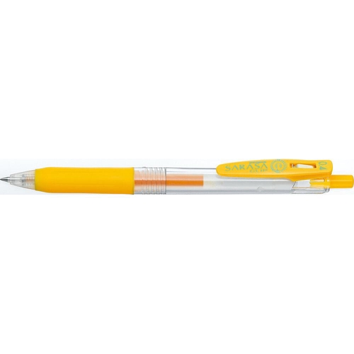 サラサクリップ0.4mm 黄 水性ボールペン