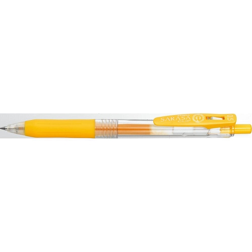サラサクリップ0.5mm 黄 水性ボールペン