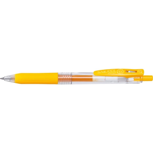 サラサクリップ0.7mm 黄 水性ボールペン