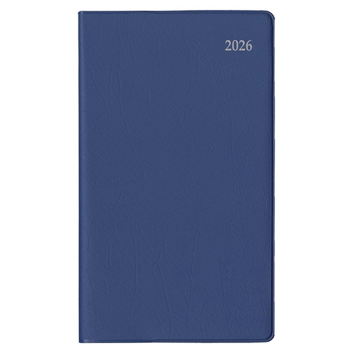 アポイント 2026年版ダイアリー 9月始 手帳サイズ 1ヶ月ブロック 薄型 64ページ ブルー