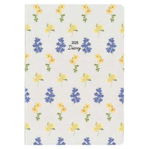 ハンディピック MILL Monthly FLEURS 2026年版ダイアリー B6 1ヶ月ブロック 48ページ グレー