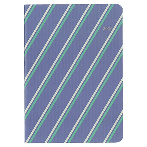 4月始まり MILL STRIPE ダイアリー A6 1ヶ月ブロック ブルー