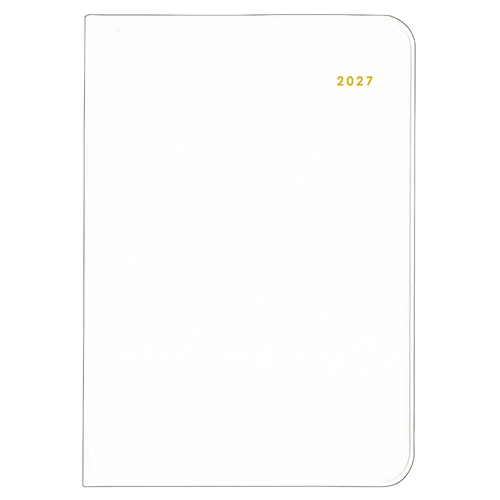 2027 MILL A6 Monthly EASY IV ダイアリー 1ヶ月ブロック 48ページ アイボリー