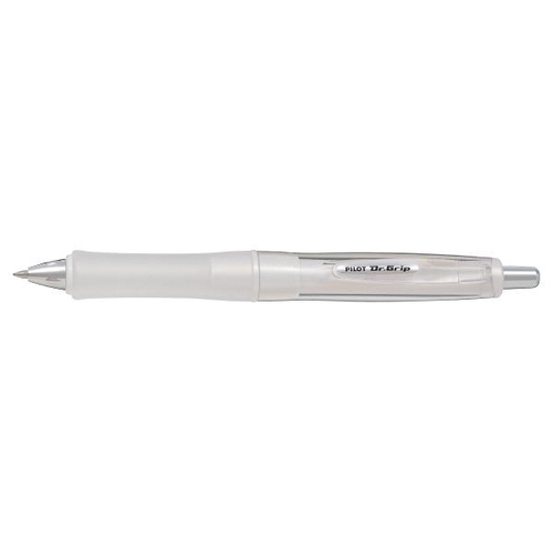 ドクターグリップ Gスペック ユセイBP G-SPECソフト フラッシュホワイト 油性ボールペン 0.7mm ノック式インキ:アクロインキ替芯:BRFN-10F-B(黒) フラッシュホワイト