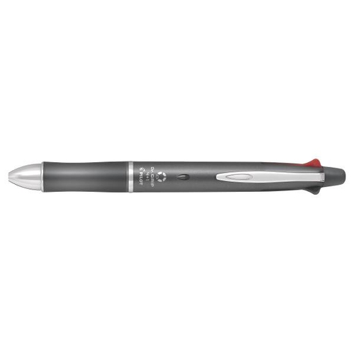 ドクターグリップ4+1 (多機能筆記具) ボールペン0.5mm+シャープペン0.5mm グレー