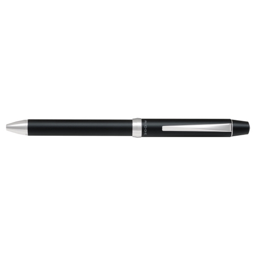 3+1リッジ 多機能筆記具 ボール径0.7mm(細字)シャープ芯 0.5mm 回転&ノック式アクロインキ ブラック