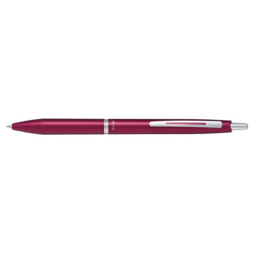 アクロ1000 ユセイBP アクロ1000 0.5mm メタリックレッド 油性ボールペン 0.5mm ノック式インキ:アクロインキ替芯:BRFV-10EF-B(黒) メタリックレッド