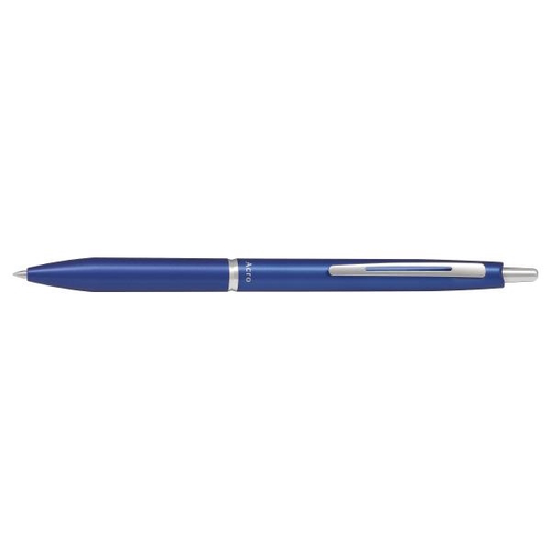 アクロ1000 ユセイBP アクロ1000 0.7mm メタリックブルー 油性ボールペン 0.7mm ノック式インキ:アクロインキ替芯:BRFV-10F-B(黒) メタリックブルー