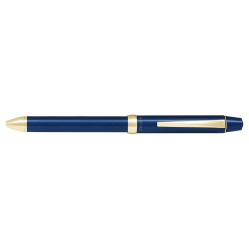 3+1リッジ 多機能筆記具 ボール径0.7mm(細字)シャープ芯 0.5mm 回転&ノック式アクロインキ ネイビー
