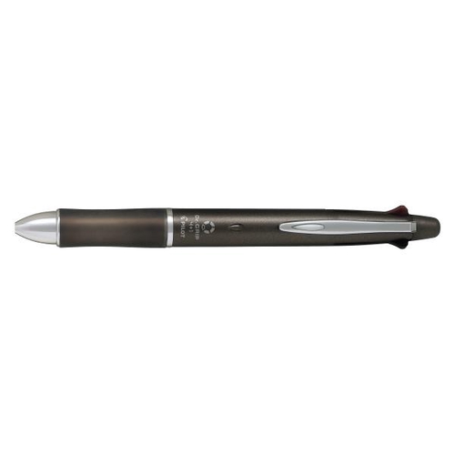 ドクターグリップ4+1 (多機能筆記具) ボールペン0.5mm+シャープペン0.5mm アッシュメタルブラウン