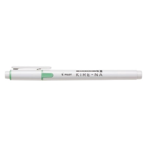 KIRE-NA キレーナ 蛍光ペン 0.5mm(細字)/3.3mm(太字) ツインキャップ式 水性顔料インキ グリーン