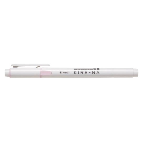 KIRE-NA キレーナ ペールピンク 蛍光ペン 0.5mm(細字)/3.3mm(太字) ツインキャップ式 水性顔料インキ