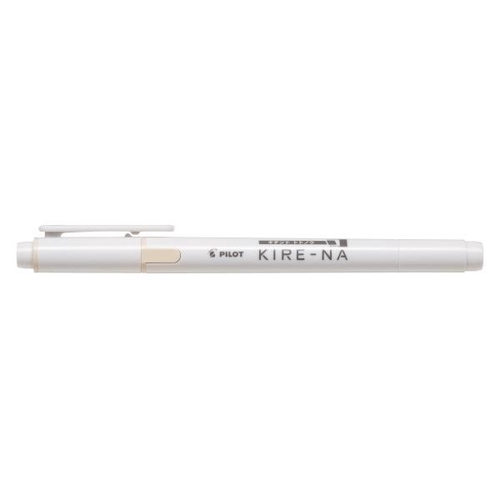 KIRE-NA キレーナ 蛍光ペン 0.5mm(細字)/3.3mm(太字) ツインキャップ式 水性顔料インキ ペールオレンジ