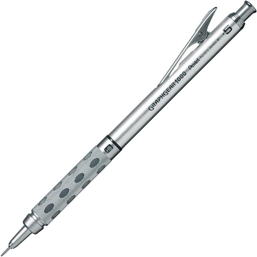 グラフギア1000 0.5mm 製図用シャープペンシル シルバー軸