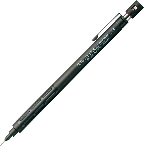 グラフ1000<フォープロ> 0.3mm 製図用シャープペンシル ブラック軸