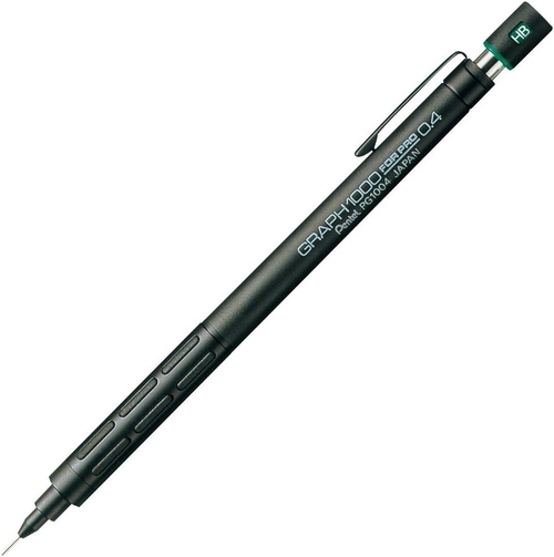 グラフ1000<フォープロ> 0.4mm 製図用シャープペンシル ブラック軸