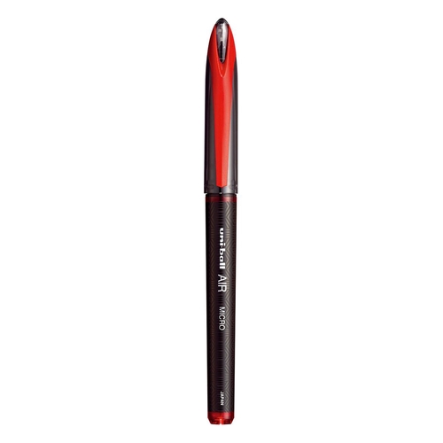 ユニボールエア 水性BP ユニボールエアー 0.5mm 赤 水性ペン 0.5mm キャップ式
