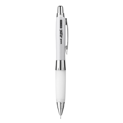 ユニアルファゲル ユニアルファゲル(シャカシャカ機構搭載モデル かため) 0.5mm ホワイト シャープペン 0.5mm ノック式