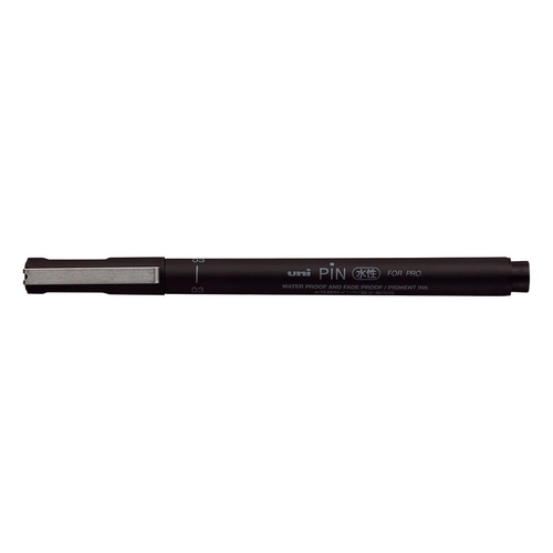 ピン 水性サインペン PIN-103 黒 0.38mm 水性サインペン 0.38mm キャップ式