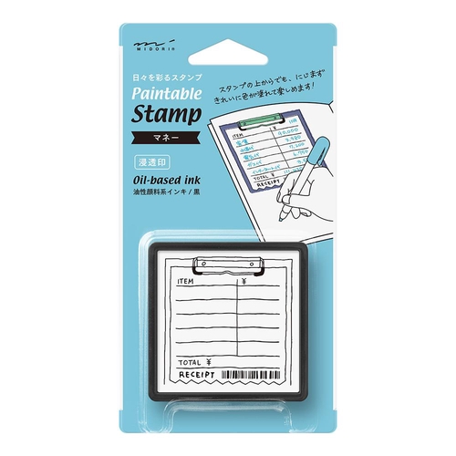 ミドリ スタンプ 浸透印 マネー柄 スタンプ
