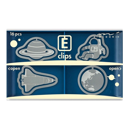 ミドリ エッチングクリップス 宇宙柄