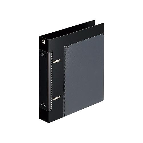 myfaコレクションファイルミニ 黒 リングファイル コピー用紙200枚 ジェットブラック