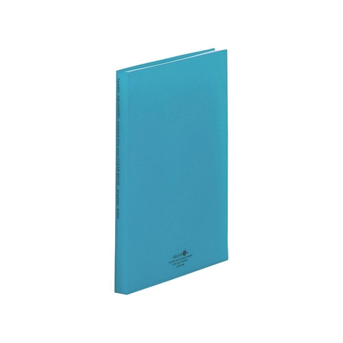 AQUA DROPs クリヤーブック A4S 青緑 クリアファイル A4 ポケット40枚 青緑