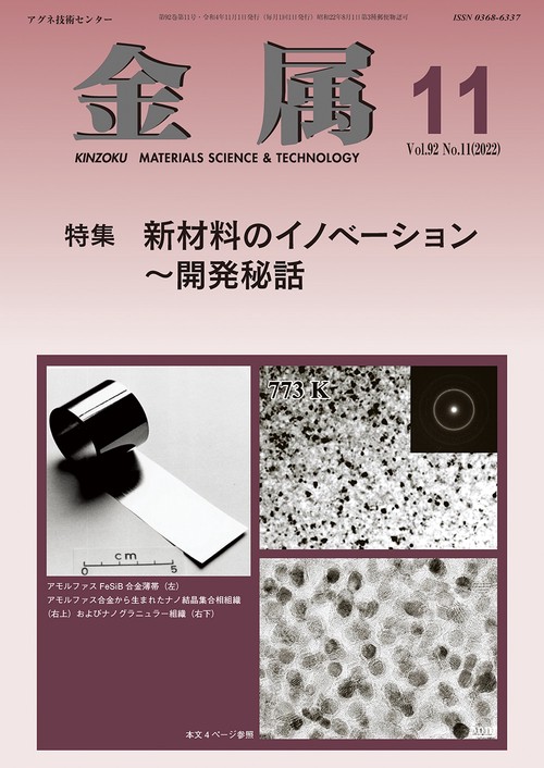 金属 2022年 11月号 [雑誌]