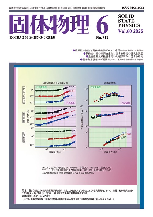 固体物理 2025年 06月号 [雑誌]