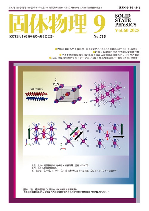 固体物理 (2025年09月号) [雑誌]