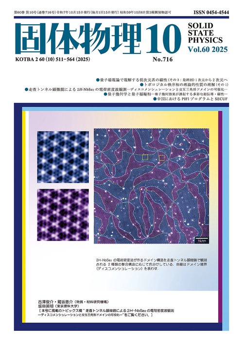 固体物理 (2025年10月号) [雑誌]