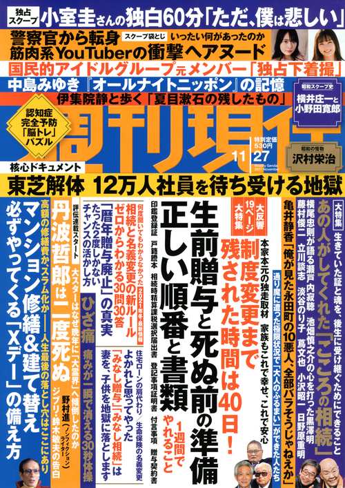 週刊現代 2021年 (11月4週目)号 [雑誌]