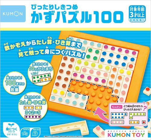 ぴったりしきつめ かずパズル100　